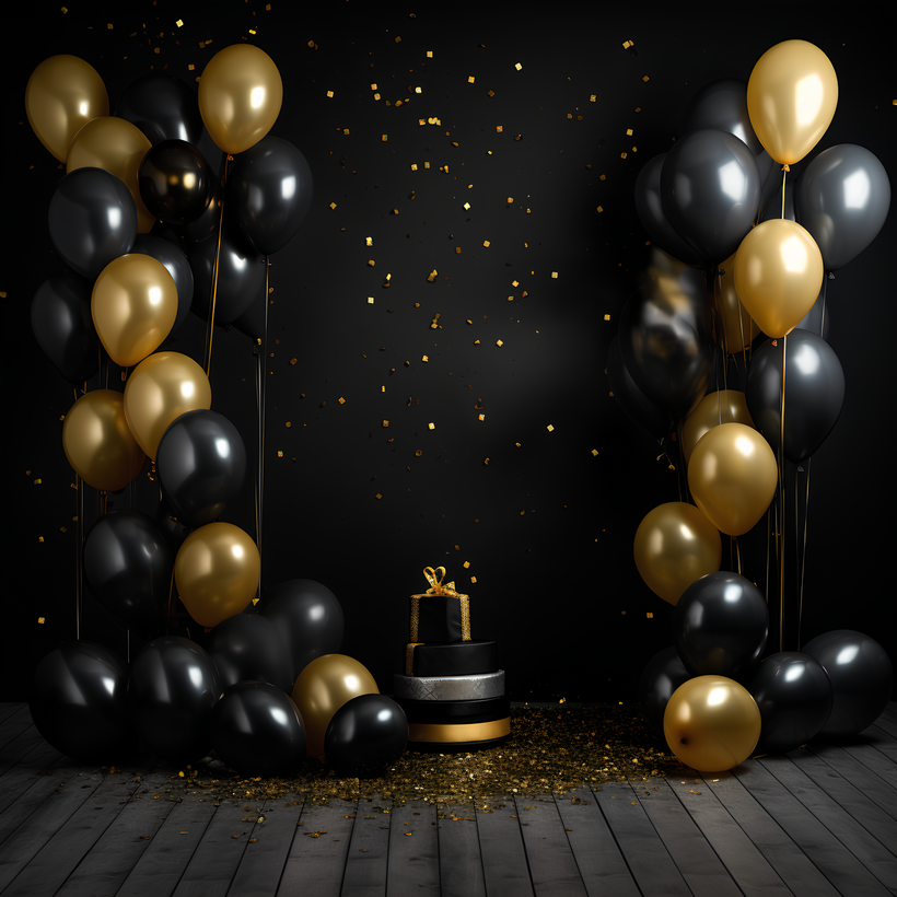 Black and Gold Party Background